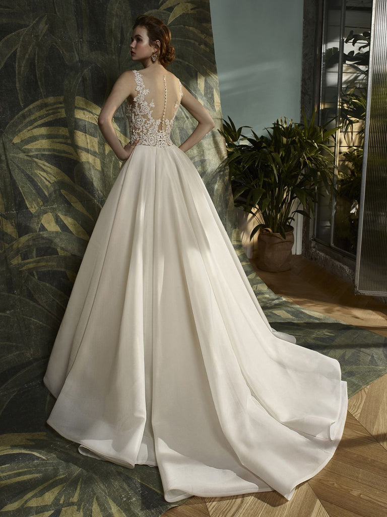 Krystal - Sample Gown, Online Sample Sale - 1800, Blue by Enzoani - Sample Gown - Eternal Bridal