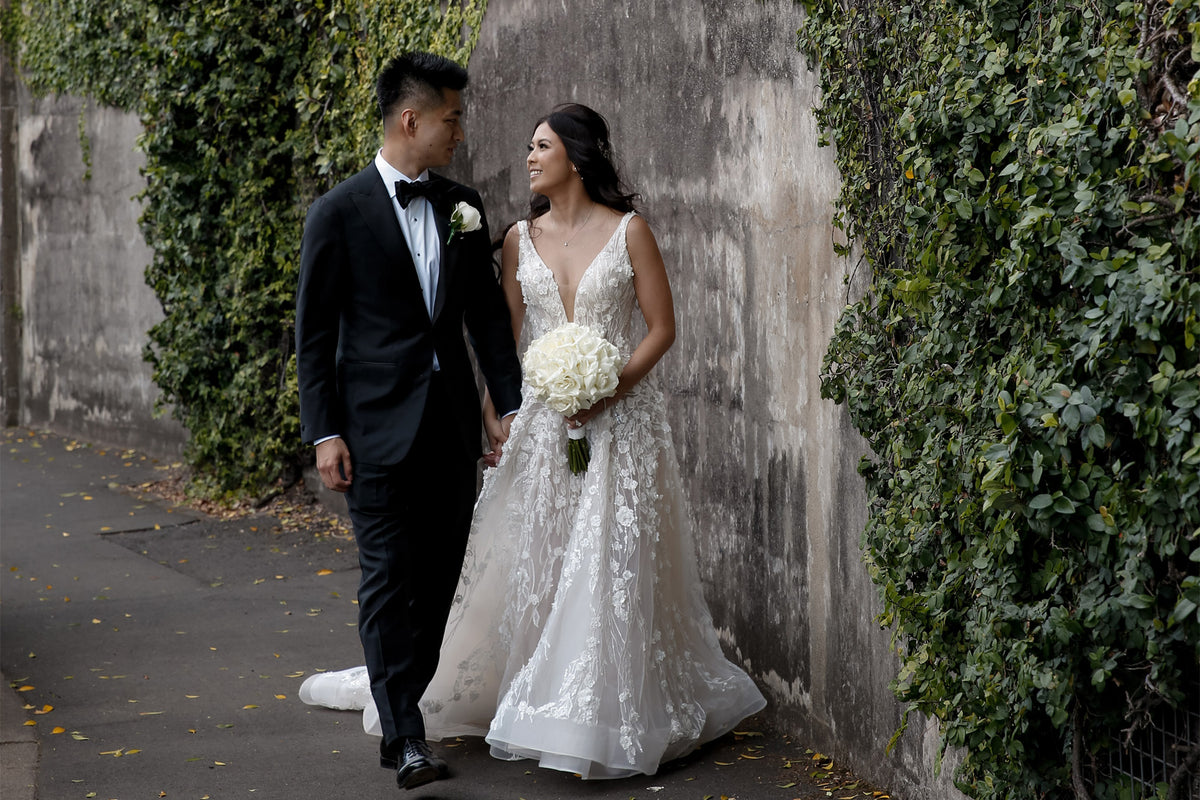 REAL BRIDE ALISON MARRIES IN LE LEE STUDIO – Eternal Bridal