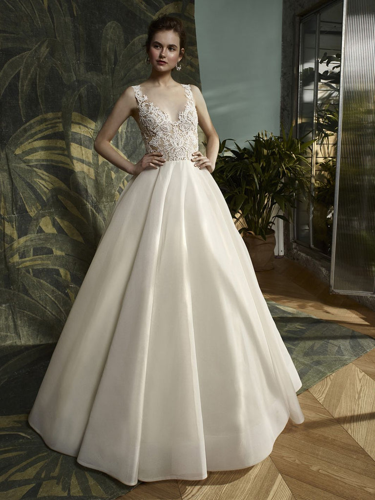 Krystal - Sample Gown, Online Sample Sale - 1800, Blue by Enzoani - Sample Gown - Eternal Bridal