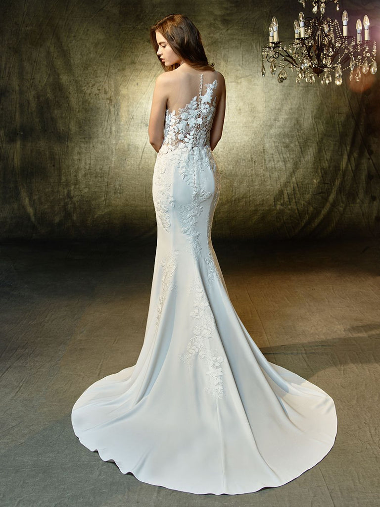 Linwood - Sample Gown, Online Sample Sale, Blue by Enzoani - Sample Gown - Eternal Bridal